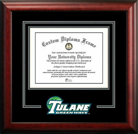 Tulane University Spirit Diploma Frame