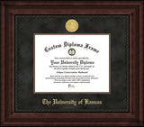 University of Kansas 11w x 8.5h Executive Diploma Frame