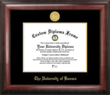 University of Kansas Gold Embossed Diploma Frame