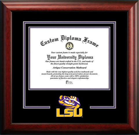 Louisiana State University Tigers 14w x 11h Spirit Diploma Frame