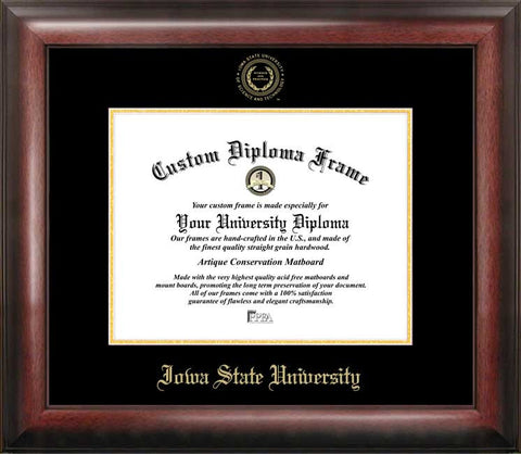 Iowa State University 11w x 8.5h Tassel Box and Diploma Frame