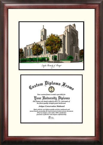 Loyola University Chicago 11w x 8.5h Scholar Diploma Frame