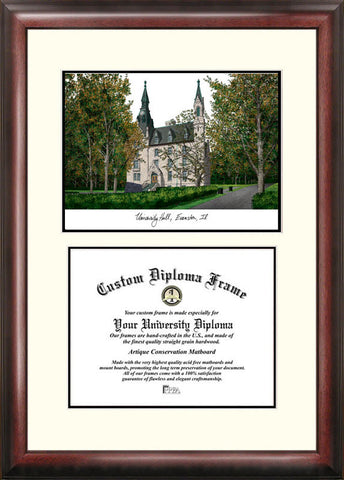 Northwestern University 11w x 8.5h Scholar Diploma Frame