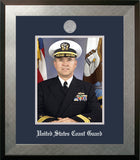 Coast Guard 8x10 Portrait Honors Frame with Silver Medallion
