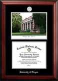 University of North Florida 14w x 11h Silver Embossed Diploma Frame with Campus Images Lithograph