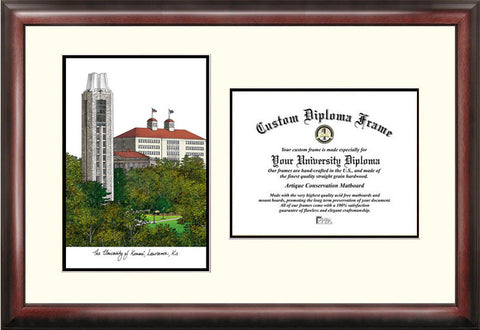 University of Kansas Scholar Diploma Frame