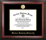 Western Kentucky University Gold Embossed Diploma Frame