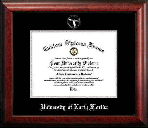 University of Montana 10w x 8h Silver Embossed Diploma Frame
