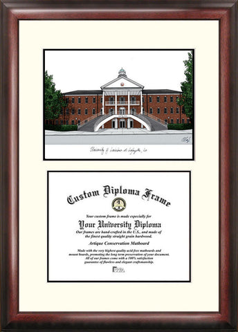 University of Louisiana-Lafayette 11w x 8.5h Scholar Diploma Frame