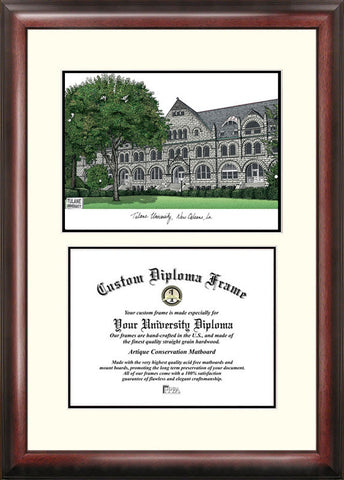 Tulane University Scholar Diploma Frame