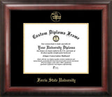 Ferris State University 11w x 8.5h  Gold Embossed Diploma Frame