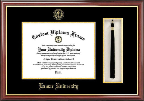 Lamar University 14w x 11h Tassel Box and Diploma Frame