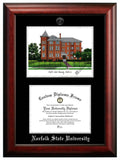 University of Mississippi 12w x 9h Silver Embossed Diploma Frame with Campus Images Lithograph