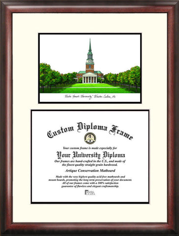 Wake Forest University 14w x 11h Scholar Diploma Frame
