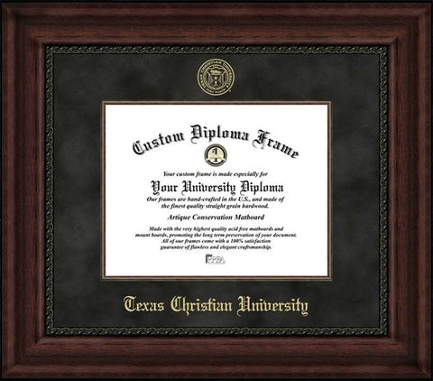 Texas Christian University 11w x 8.5h Executive Diploma Frame