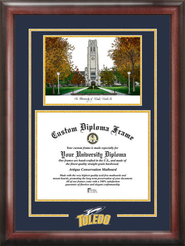 University of Toledo 10w x 8h Spirit Graduate Diploma Frame