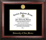 University of New Mexico 11w x 8.5h Gold Embossed Diploma Frame