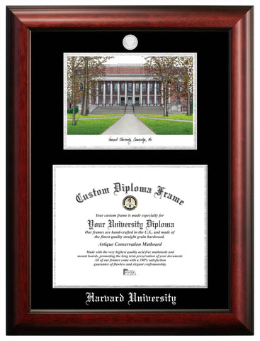Florida International University 14w x 11h Silver Embossed Diploma Frame with Campus Images Lithograph