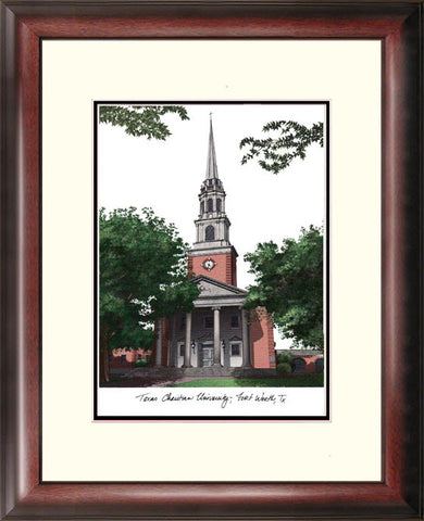 Texas Christian University Alumnus Framed Lithograph