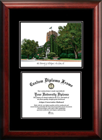 University of Michigan Diplomate Diploma Frame
