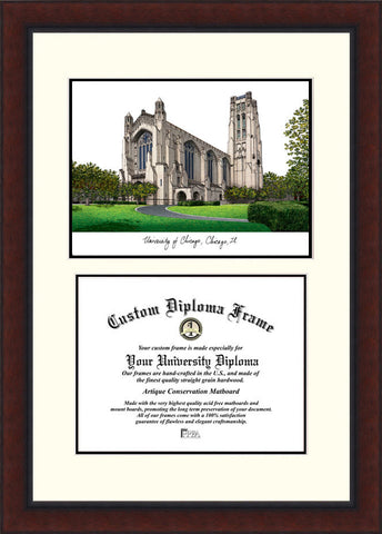 University of Chicago 12w x 9h Legacy Scholar Diploma Frame