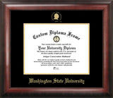 Washington State University 14w x 11h Gold Embossed Diploma Frame