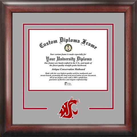 Washington State Cougars 14w x 11h Spirit Diploma Frame