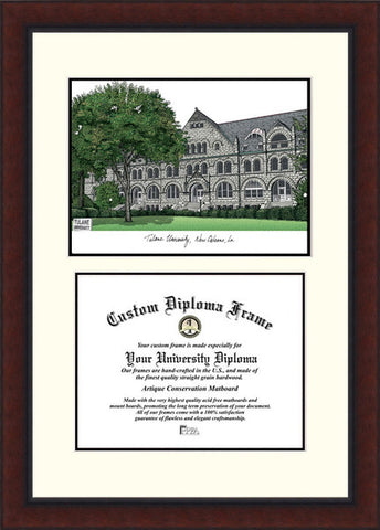 Tulane University  Legacy Scholar Diploma Frame
