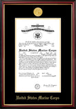 Marine Certificate Petite Frame with Gold Medallion