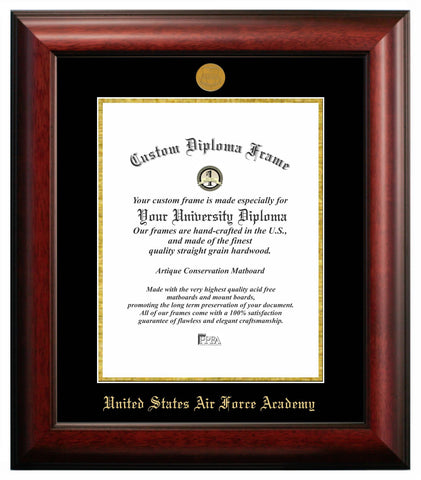 United States Air Force Academy Gold Embossed Diploma Frame