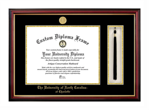 University of North Carolina, Charlotte 14w x 11h Tassel Box and Diploma Frame