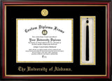 University of Alabama, Tuscaloosa 11w x 8.5h Tassel Box and Diploma Frame