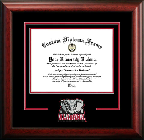 University of Alabama 11w x 8.5h Spirit Diploma Frame