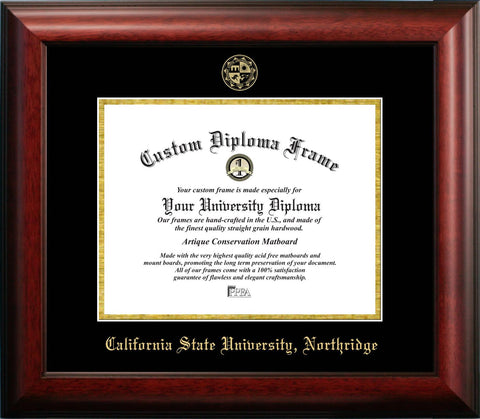California State University, Northridge 11w x 8.5h Gold Embossed Diploma Frame