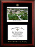 California State University, Northridge 11w x 8.5h Gold Embossed Diploma Frame with Campus Images Lithograph