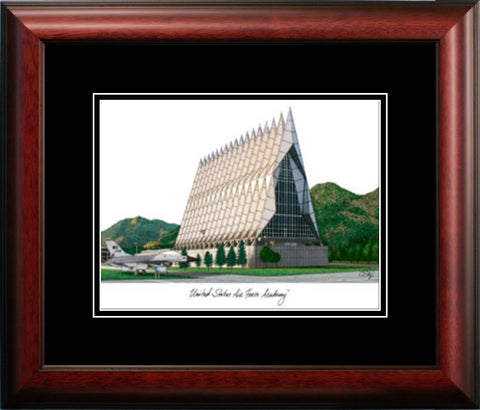 United States Air Force Academy Academic Framed Lithogrpah