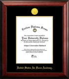 United States Air Force Academy 8.5"w x 11"h Gold Embossed Diploma Frame