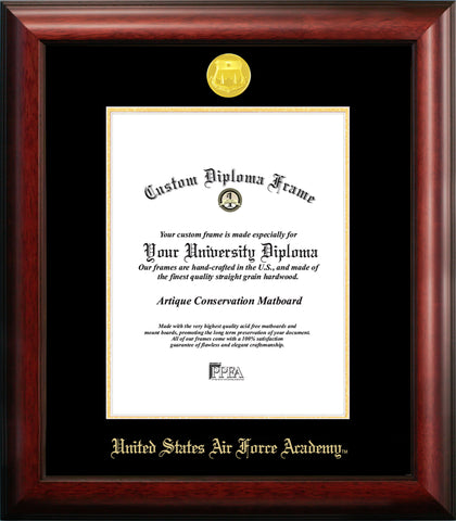 United States Air Force Academy 8.5"w x 11"h Gold Embossed Diploma Frame