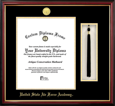 United States Air Force Academy Tassel Box and Diploma Frame