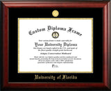 University of Florida 16w x 11.5h Gold Embossed Diploma Frame