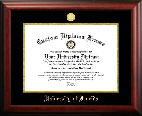University of Florida 16w x 11.5h Gold Embossed Diploma Frame