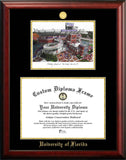 University of Florida 16w x 11.5h Gold embossed diploma frame with Campus Images lithograph
