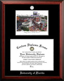 University of Florida 16w x 11.5h Silver embossed diploma frame with Campus Images lithograph