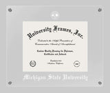 Michigan State University  Floating Diploma Frame - image 1