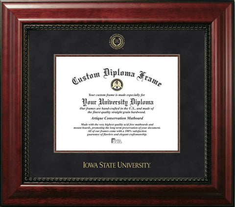 Iowa State University 11w x 8.5h Executive Diploma Frame