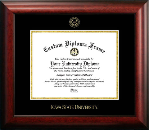 Iowa State University 11w x 8.5h Tassel Box and Diploma Frame