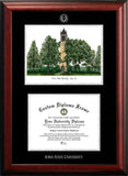 Iowa State University 11w x 8.5h Silver Embossed Diploma Frame with Campus Images Lithograph
