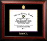 Loyola University Chicago 11w x 8.5h Gold Embossed Diploma Frame