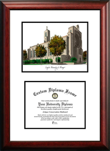 Loyola University Chicago 11w x 8.5h Scholar Diploma Frame