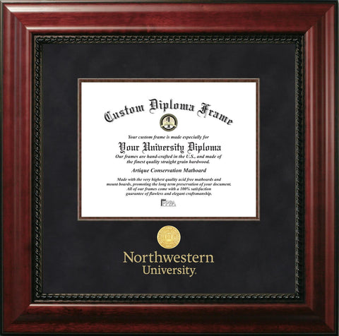 Northwestern University 11w x 8.5h Executive Diploma Frame